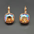 Auskari "Vintāžš V (Light Colorado Topaz Shimmer)" ar Swarovski™ kristāliem